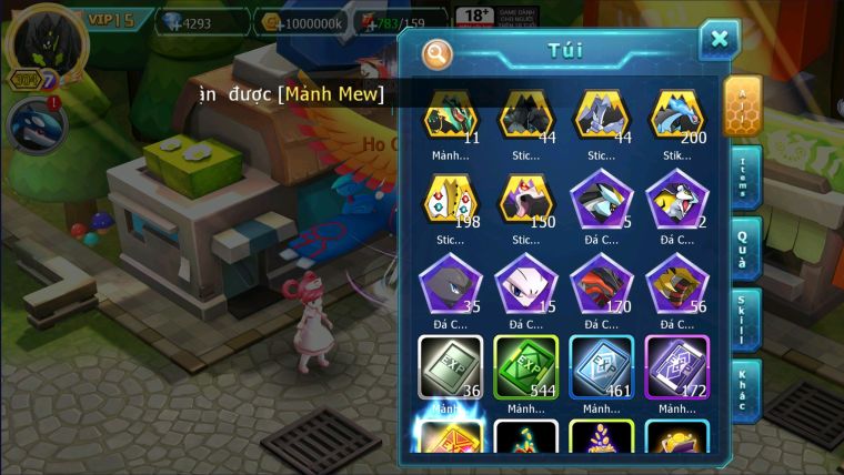 MÃ : #TTS2590 - SV 1339 - TOP6 ALL - V15 - HOOH CH DYNAMAX WHITE CH DYNAMAX SƯ TỬ CH BLAKC DYNAMAX 3 TEAM NGỌT