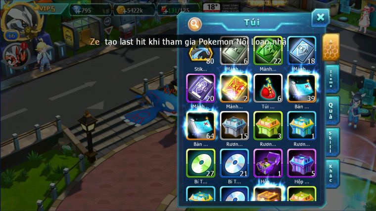 MÃ : #TTS2589 - SV 1725 - TOP 10 - V5 UNVOA KYOGRE RAIKOU HOOH ĐUA TOP NÉT