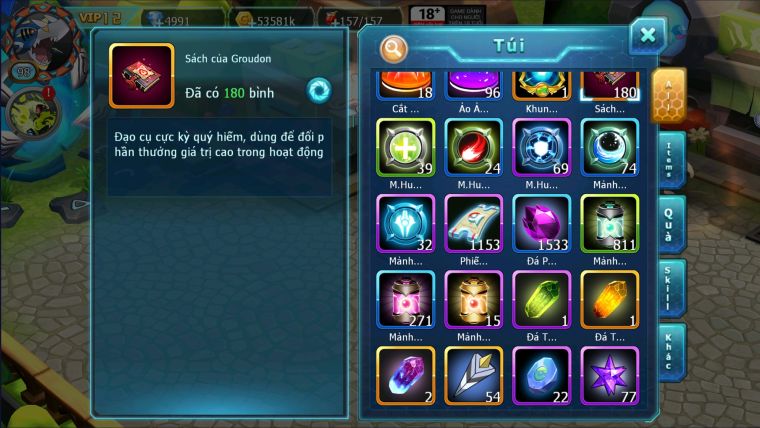 MÃ : #TTS2594 - SV 1631 - V12 - TEAM BAY BÁ CHỦ UNVOA CẶP LATI