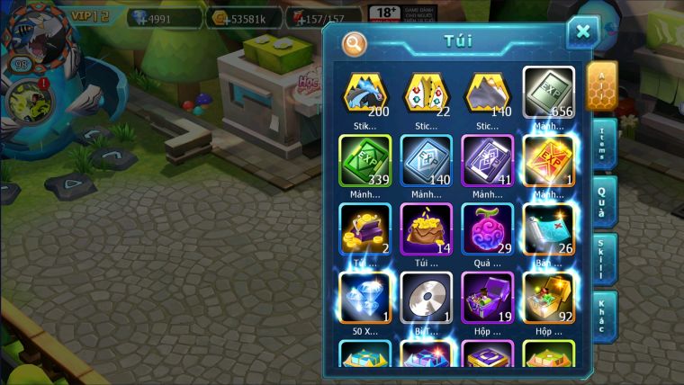 MÃ : #TTS2594 - SV 1631 - V12 - TEAM BAY BÁ CHỦ UNVOA CẶP LATI