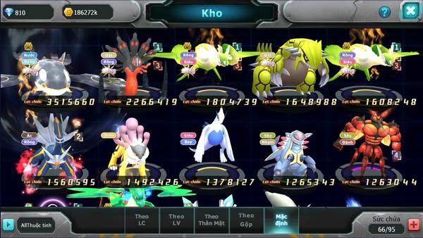 MÃ : #TTS2608 - SV 1641 - V8 QVBC BÁ CHỦ CẶP LATI BÁ CHỦ ZEVIL GROUDON PR DIALGA