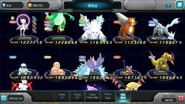 MÃ : #TTS2608 - SV 1641 - V8 QVBC BÁ CHỦ CẶP LATI BÁ CHỦ ZEVIL GROUDON PR DIALGA