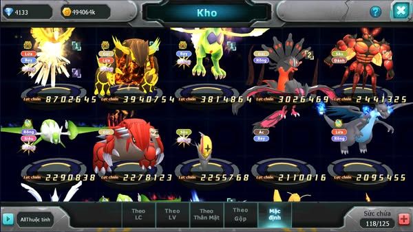MÃ : #TTS2606 - SV 1589 - HOOH BÁ CHỦ QVLD BÁ CHỦ THẦN GIÓ BC ZEVIL CẶP LATI GROUDON
