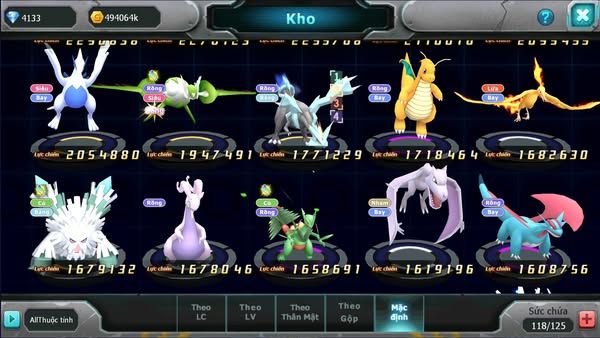 MÃ : #TTS2606 - SV 1589 - HOOH BÁ CHỦ QVLD BÁ CHỦ THẦN GIÓ BC ZEVIL CẶP LATI GROUDON