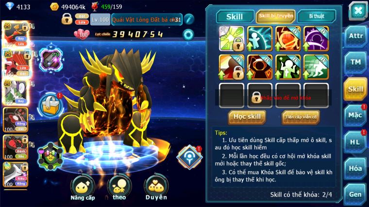 MÃ : #TTS2606 - SV 1589 - HOOH BÁ CHỦ QVLD BÁ CHỦ THẦN GIÓ BC ZEVIL CẶP LATI GROUDON
