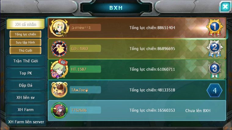 MÃ : #TTS2606 - SV 1589 - HOOH BÁ CHỦ QVLD BÁ CHỦ THẦN GIÓ BC ZEVIL CẶP LATI GROUDON