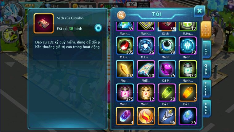 MÃ : #TTS2602 - SV 1478 - V9 -  HOOH BC QVLD BC UNVOA THẦN GIÓ BC CẶP LATI BÁ CHỦ