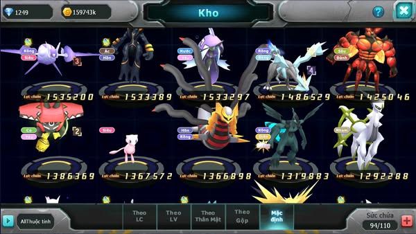 MÃ : #TTS2618 - SV 851 - DIANCIE BC MEW GIÁP BC ST BLACK CẶP LATI