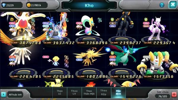 MÃ : #TTS2617 - SV 851 - V1 25K KC - LUGIA BC UNVOA CELEBI HOOH  DRAK MEWTWO