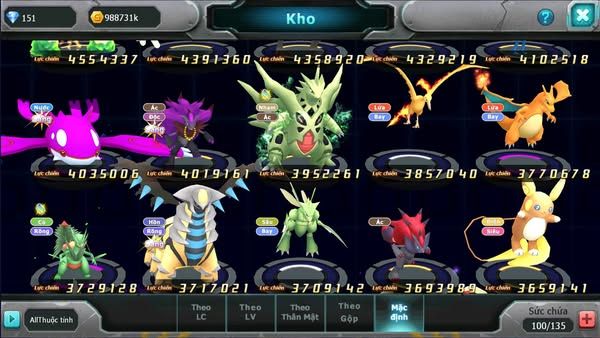MÃ : #TTS2615 - SV 1210 - TOP13 - V13 - HOOH CH DYNAMAX WHITE DYNAMAX BLACK BC UNOVA HENTRAN BC VICTINI BC QVLD BC THẦN GIÓ BC