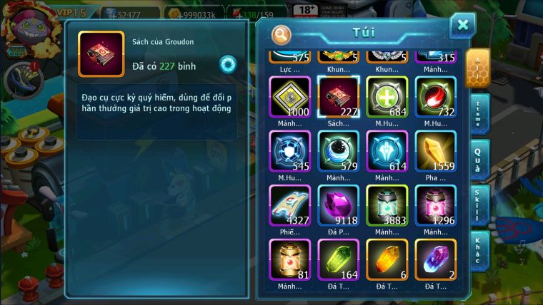 MÃ : #TTS2614 - SV 583 - TOP 37 - 227 SÁCH - V15 HOOPA BÁ CHỦ HOOH DYNAMAX GIRATINA CỘNG HƯỞNG YVETAL BC ZEVIL 100 BC