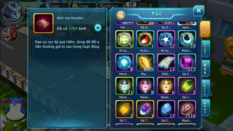 ACC VỪA CHƠI SV 1733 VIP12 - CỤM MỚI NHẤT TỔNG NẠP 5M3 - DƯ 1K7 SÁCH - 68 K KC -ACC NHƯ ẢNH