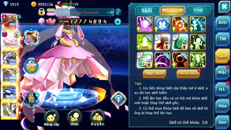 MÃ : #TTS2630 - SV 1340 - TOP23 - V14 HOOH CH DYNAMAX DIANCIE DYNAMAX PALKIA BC CẶP CÁ BÁ CHỦ QUÁ NGON