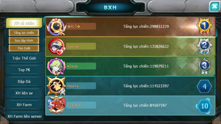 MÃ : #TTS2644 - SV 1017 - TOP10 - HOOH CH DYNAMAX WB CH DYNAMAX RAYQUAZA BC HENTRAN BC THẦN GIÓ BC LUGIA BC QUÁ NGON