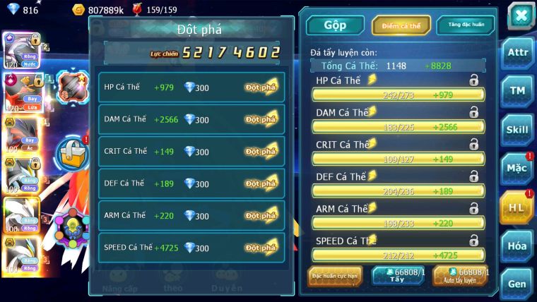 MÃ : #TTS2649 - SV 200 - TOP4-6 - V14 PALKIA - HOOH CH 300K SP TEAM QUÁ ĐẸP SÉT HH SS SEN ĐỎ CAO