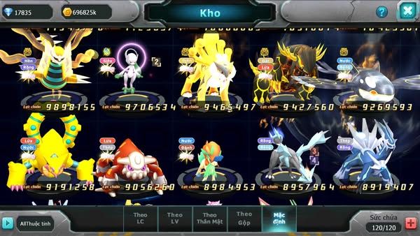 MÃ : #TTS2654 - SV 636 -TOP 2-4 CHAM CỤM - V17 - WB HOOH CH DYNAMAX UNVOA BC LUGIA ECHO ULTRA SUN