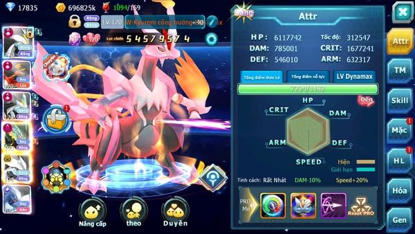 MÃ : #TTS2654 - SV 636 -TOP 2-4 CHAM CỤM - V17 - WB HOOH CH DYNAMAX UNVOA BC LUGIA ECHO ULTRA SUN