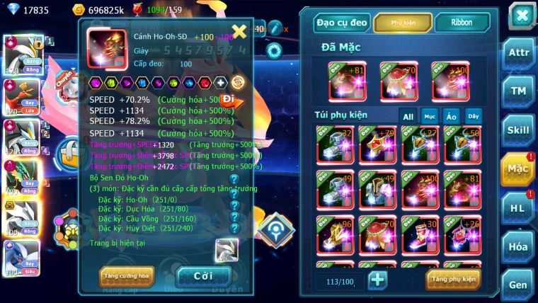 MÃ : #TTS2654 - SV 636 -TOP 2-4 CHAM CỤM - V17 - WB HOOH CH DYNAMAX UNVOA BC LUGIA ECHO ULTRA SUN