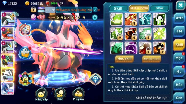 MÃ : #TTS2654 - SV 636 -TOP 2-4 CHAM CỤM - V17 - WB HOOH CH DYNAMAX UNVOA BC LUGIA ECHO ULTRA SUN