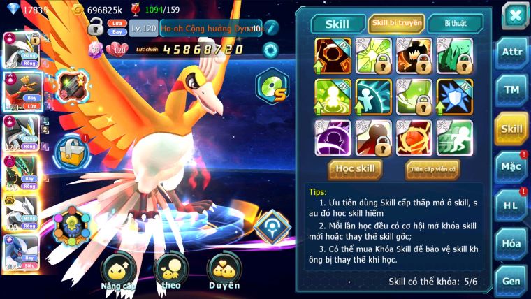 MÃ : #TTS2654 - SV 636 -TOP 2-4 CHAM CỤM - V17 - WB HOOH CH DYNAMAX UNVOA BC LUGIA ECHO ULTRA SUN