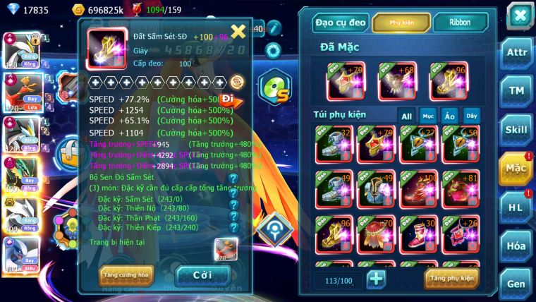 MÃ : #TTS2654 - SV 636 -TOP 2-4 CHAM CỤM - V17 - WB HOOH CH DYNAMAX UNVOA BC LUGIA ECHO ULTRA SUN