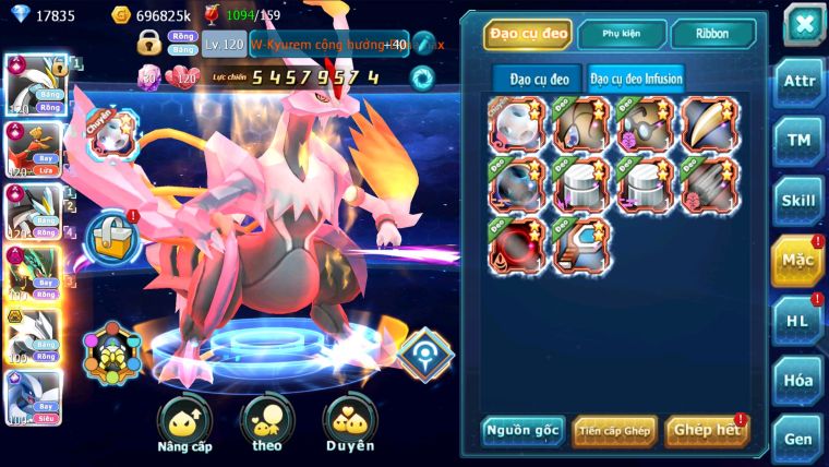 MÃ : #TTS2654 - SV 636 -TOP 2-4 CHAM CỤM - V17 - WB HOOH CH DYNAMAX UNVOA BC LUGIA ECHO ULTRA SUN