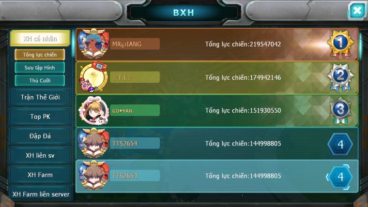 MÃ : #TTS2654 - SV 636 -TOP 2-4 CHAM CỤM - V17 - WB HOOH CH DYNAMAX UNVOA BC LUGIA ECHO ULTRA SUN