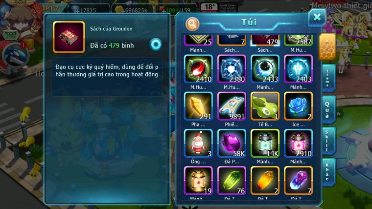 MÃ : #TTS2654 - SV 636 -TOP 2-4 CHAM CỤM - V17 - WB HOOH CH DYNAMAX UNVOA BC LUGIA ECHO ULTRA SUN