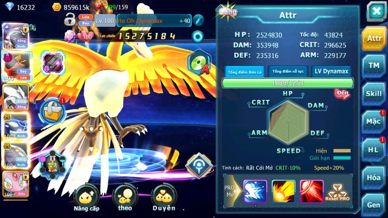 MÃ : #TTS2664 - SV 1294 - TOP36 - V12 - 16K KC 840 SÁCH - PALKIA CỘNG HƯỞNG CẶP CÁ BÁ CHỦ HOOH DYNAMAX UNVOA