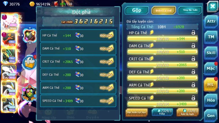MÃ : #TTS2670 - SV 170 - V15 - TOP 14 - TEAM YÊU DYNAMAX TEAM BAY DYNAMAX UNVOA WB BC NHIỀU PET HT BÁ CHỦ