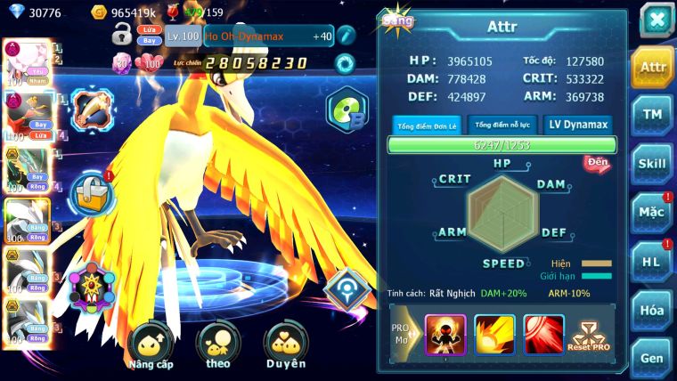 MÃ : #TTS2670 - SV 170 - V15 - TOP 14 - TEAM YÊU DYNAMAX TEAM BAY DYNAMAX UNVOA WB BC NHIỀU PET HT BÁ CHỦ