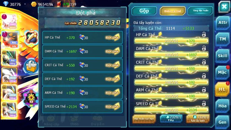 MÃ : #TTS2670 - SV 170 - V15 - TOP 14 - TEAM YÊU DYNAMAX TEAM BAY DYNAMAX UNVOA WB BC NHIỀU PET HT BÁ CHỦ