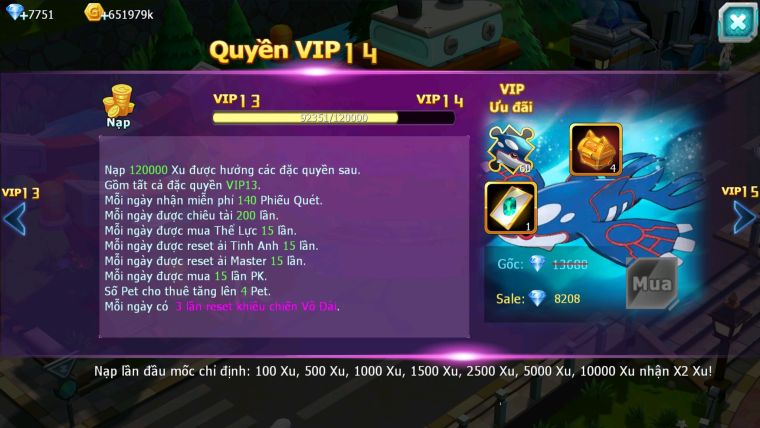 MÃ : #TTS2666 - SV 1464 - V13 - TOP33 - HOOH DYNAMAX YVETAL BC MEW GIÁP BC THẦN GIÓ BC ST BÁ CHỦ CẶP LATI BÁ CHỦ