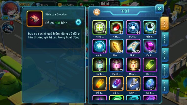 MÃ : #TTS2673 - SV 1243 - V15 - TOP 35 - HOOH CH DYNAMAX UNVOA BÁ CHỦ WB BC PALKIA BC QUÁ NGON