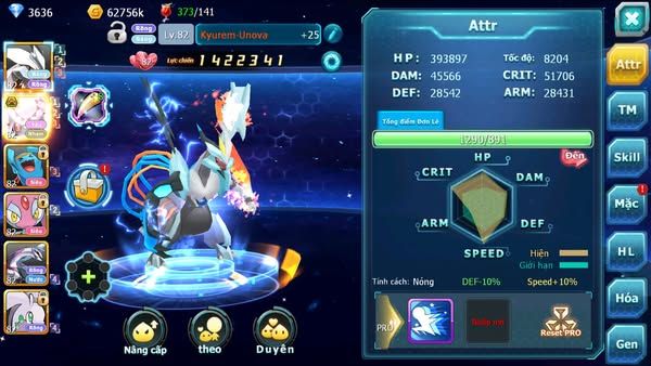 MÃ : #TTS2680 - SV 1663 - V5 - UNVOA DIANCIE BÁ CHỦ ROCKET PALKIA