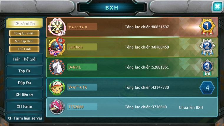 MÃ : #TTS2680 - SV 1663 - V5 - UNVOA DIANCIE BÁ CHỦ ROCKET PALKIA