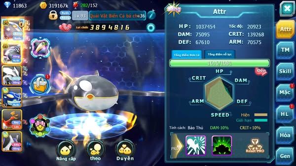 MÃ : #TTS2677 - SV1624 - V5 - QUÁI VẬT BIỂN CẢ BÁ CHỦ PALKIA BÁ CHỦ UNVOA KYOGRE HOOH CẶP LATI