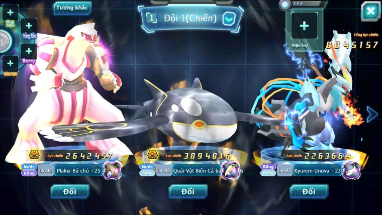 MÃ : #TTS2677 - SV1624 - V5 - QUÁI VẬT BIỂN CẢ BÁ CHỦ PALKIA BÁ CHỦ UNVOA KYOGRE HOOH CẶP LATI