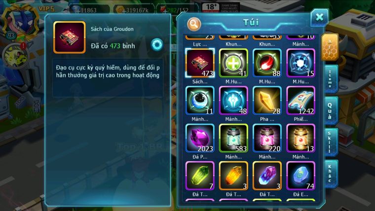 MÃ : #TTS2677 - SV1624 - V5 - QUÁI VẬT BIỂN CẢ BÁ CHỦ PALKIA BÁ CHỦ UNVOA KYOGRE HOOH CẶP LATI