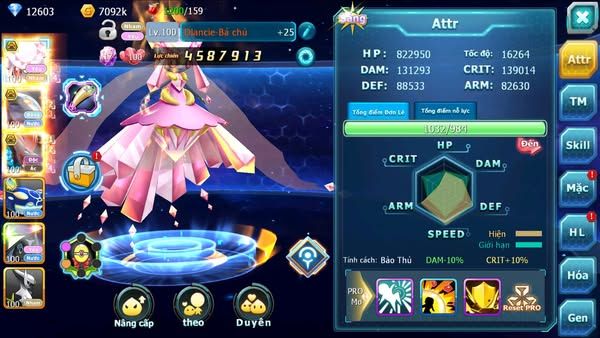 MÃ : #TTS2682 - SV 1008 - V6 - 10K KC - DIANCIE BÁ CHỦ QVBC BÁ CHỦ BTAA BÁ CHỦ NHIỀU PET HUYỀN THOẠI