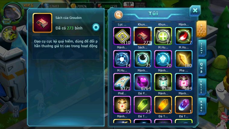 MÃ : #TTS2682 - SV 1008 - V6 - 10K KC - DIANCIE BÁ CHỦ QVBC BÁ CHỦ BTAA BÁ CHỦ NHIỀU PET HUYỀN THOẠI
