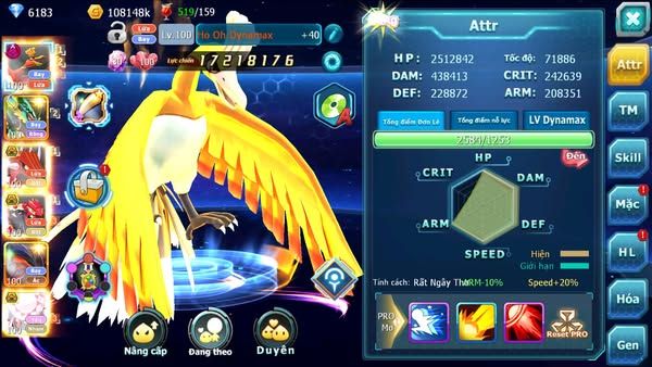 MÃ : #TTS2690 - SV 1403- V12 - HOOH DYNAMAX QVLD BC GROUDON BC DIANCIE BC NHIỀU PET HUYỀN THOẠI