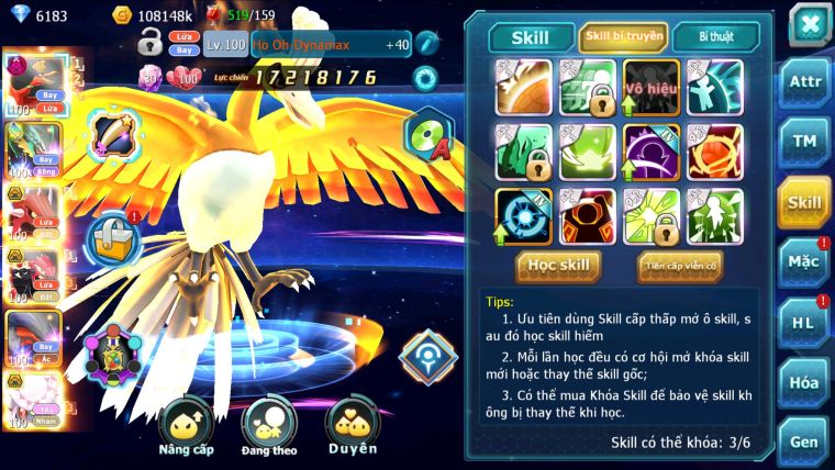 MÃ : #TTS2690 - SV 1403- V12 - HOOH DYNAMAX QVLD BC GROUDON BC DIANCIE BC NHIỀU PET HUYỀN THOẠI