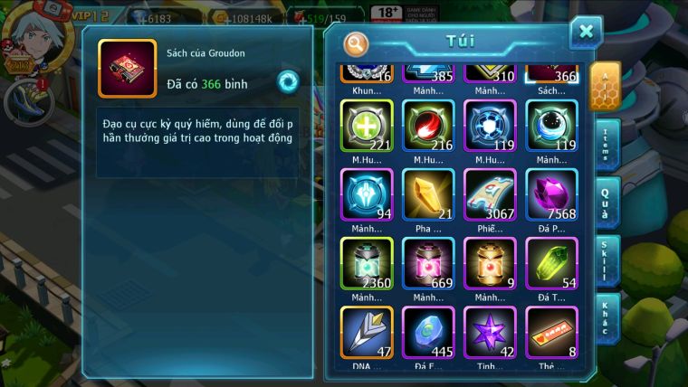 MÃ : #TTS2690 - SV 1403- V12 - HOOH DYNAMAX QVLD BC GROUDON BC DIANCIE BC NHIỀU PET HUYỀN THOẠI