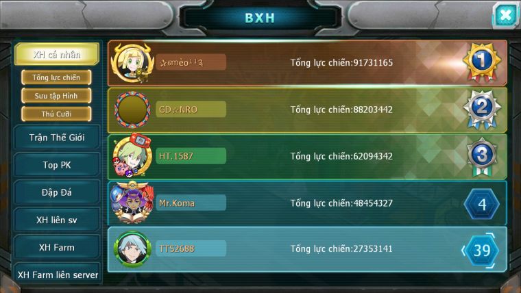 MÃ : #TTS2688 - SV1582 - TOP39 - V11 - HOOH DYNAMAX FULL SS SEN ĐỎ - QVLD BC THẦN GIÓ BC UNVOA LATI BC CẶP CÁ