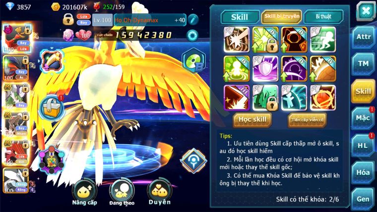 MÃ : #TTS2695 - SV 1430 - V11 - HOOH DYNAMAX LC KHỦNG - YVETAL THẦN GIÓ BC RX BÁ CHỦ QVLD BC GROUDON BC UNVOA DRAK HOOH VV