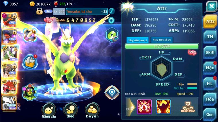 MÃ : #TTS2695 - SV 1430 - V11 - HOOH DYNAMAX LC KHỦNG - YVETAL THẦN GIÓ BC RX BÁ CHỦ QVLD BC GROUDON BC UNVOA DRAK HOOH VV