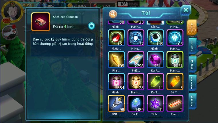 MÃ : #TTS2695 - SV 1430 - V11 - HOOH DYNAMAX LC KHỦNG - YVETAL THẦN GIÓ BC RX BÁ CHỦ QVLD BC GROUDON BC UNVOA DRAK HOOH VV