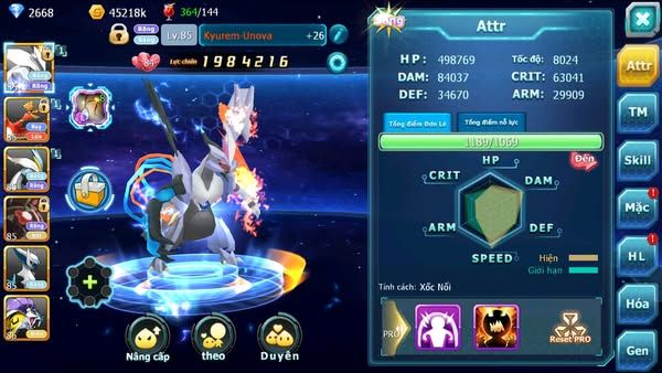 MÃ : #TTS2692 - SV1623 - V9 - UNVOA HOOH WHITE ZEVIL RAIKOU TAPU KOKO NHIỀU PET