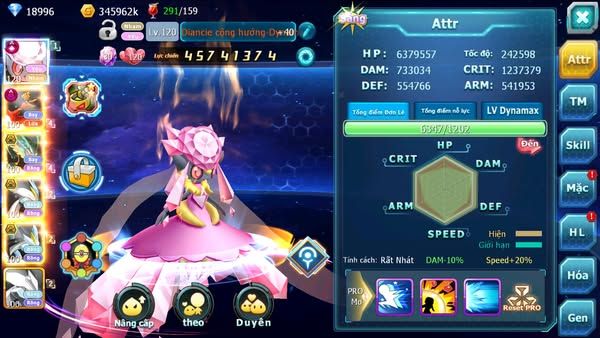 MÃ : #TTS2691 - SV 11 - TOP11 - DIANCIE CỘNG HƯỞNG DYNAMAX LC SIÊU KHỦNG - HOOH DYNAMAX RAY BC UNVOA WB BC QUÁ NGON
